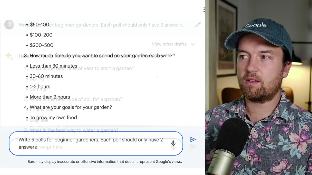 Chapter 24 | 003 Create Social Media Polls with Google Bard