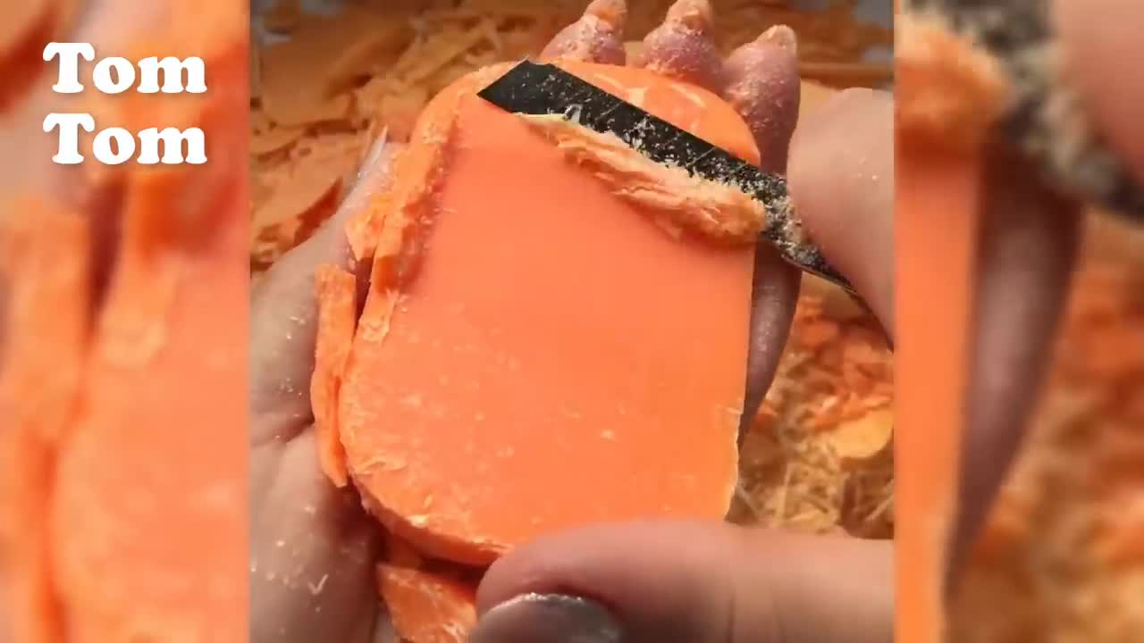 Soap cutting asmr Relaxing sound s