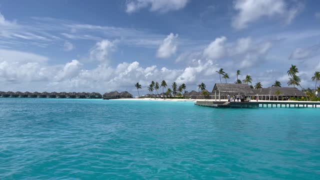 arriving island at Maldives