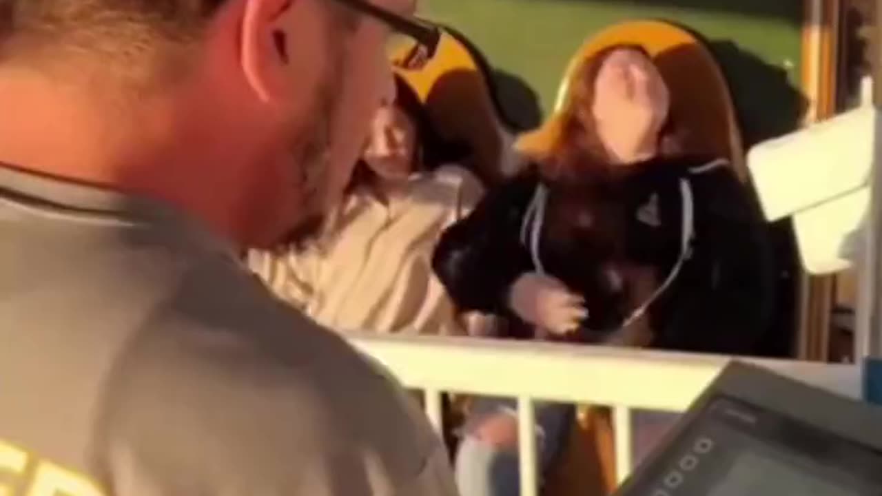 People reaction on slide