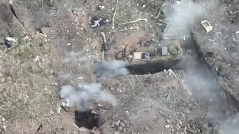 Shelling Russian Trenches