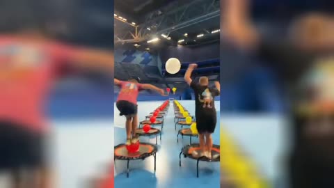 Trampoline Balloon🎈 Popping💥 Racing is The Latest Trend