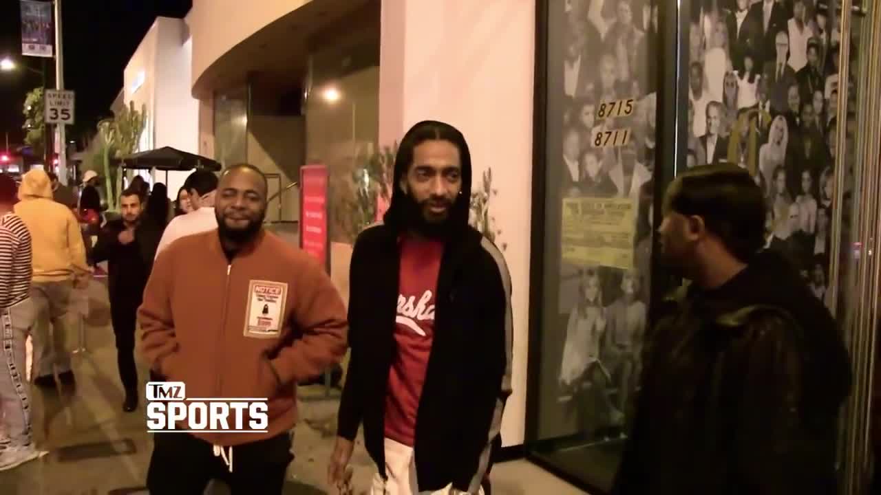 Nipsey Hussle threatens reporter who made joke about Diddy