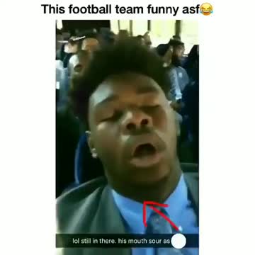 Sleeping Traveling Football Players Get Huge Surprise