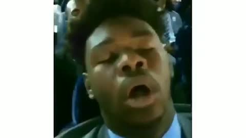 Sleeping Traveling Football Players Get Huge Surprise