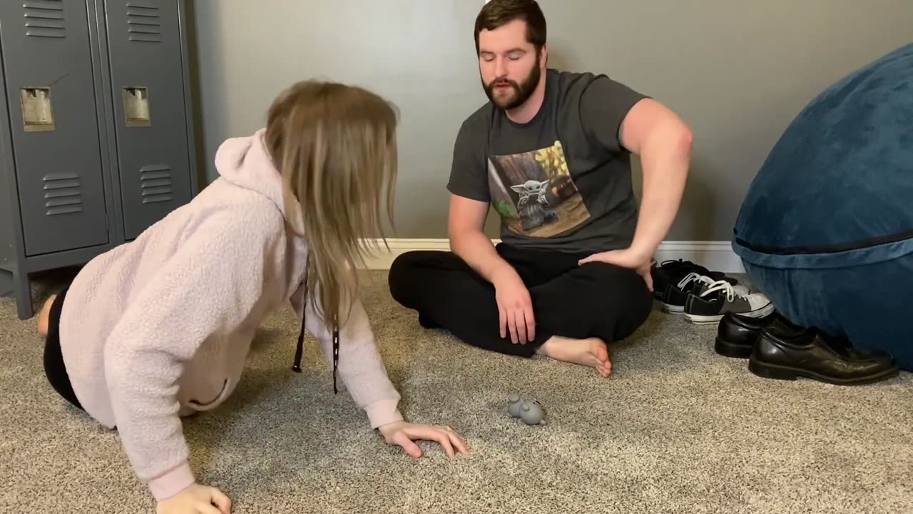 Strange chllenge, see who can take off shoes faster
