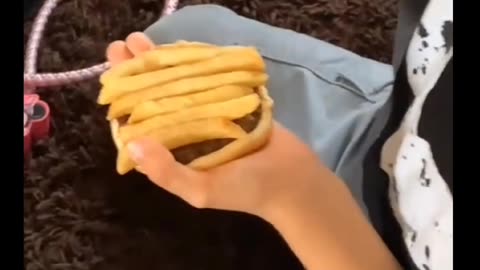 Mi hamburguesa!!! 🍔🥹