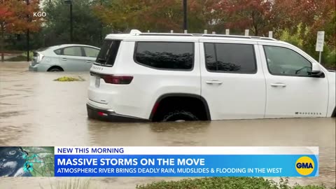 Atmospheric river brings deadly rain, mudslides to West Coast