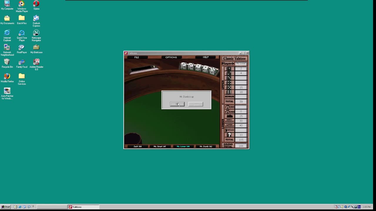 Yahtzee! (1996) PC Game Play