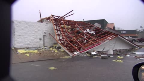 Damage from Columbia, Mississippi tornado