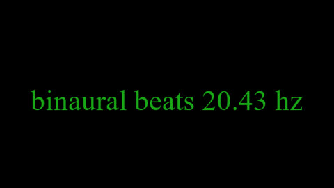 binaural beats 20.43 hz