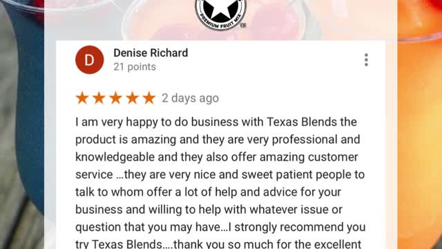 Texas Blends Google Review