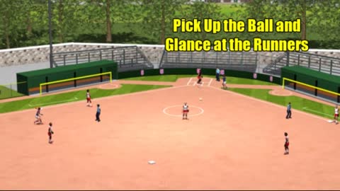 3 Umpires - Runner On 2B - Hit To Outfield