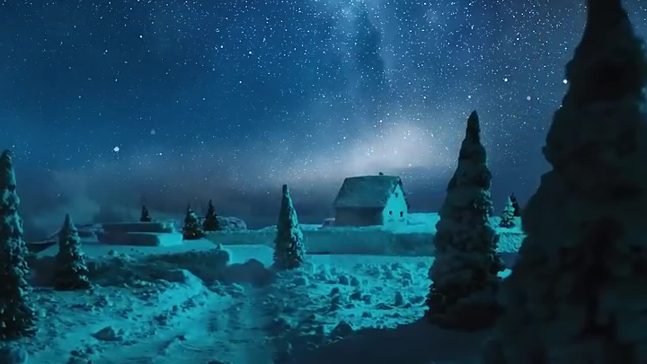 🎬Miniature Winter Cabin🌌 Day or Night, which on is your fav?