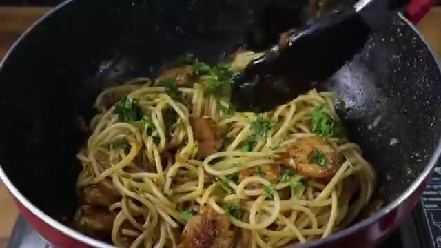 Spicy shrimp pasta recipe