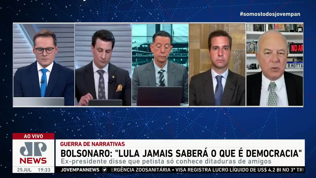 Jair Bolsonaro (PL) diz que "Lula (PT) jamais saberá o que é democracia