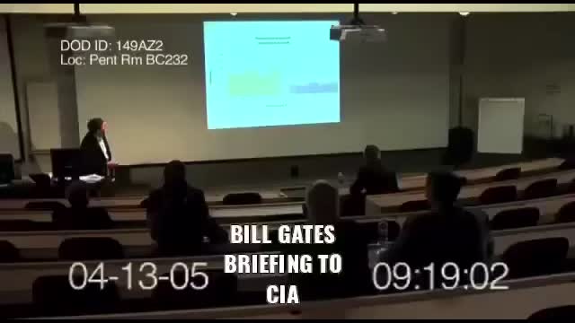 Bill Gates briefing to the CIA