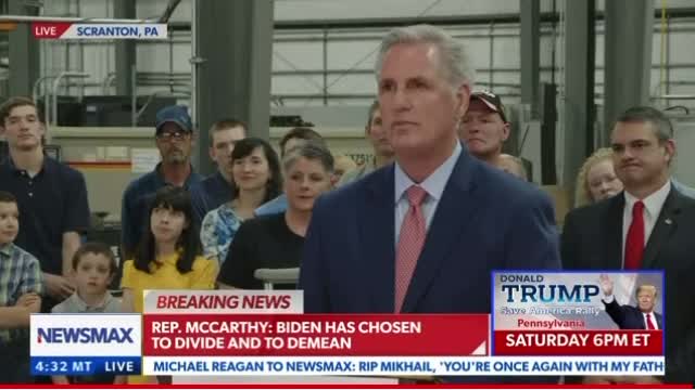 Republican McCarthy Speaks In Penn. Commitment to America 9/1/2022