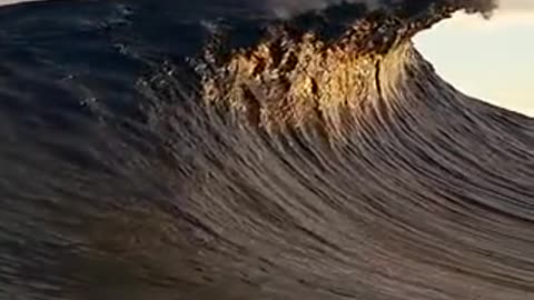 Beautiful wave in slow motion