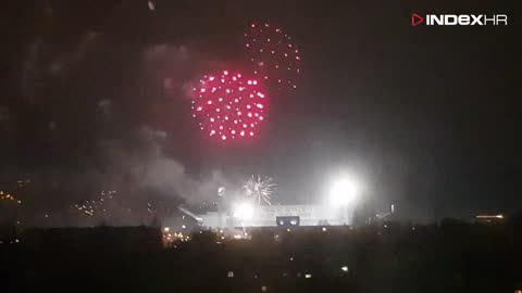 Vatromet na Maksimiru nakon posljednje utakmice Dinama u skupini