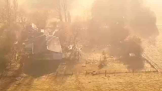 The farm air is fresh in the morning