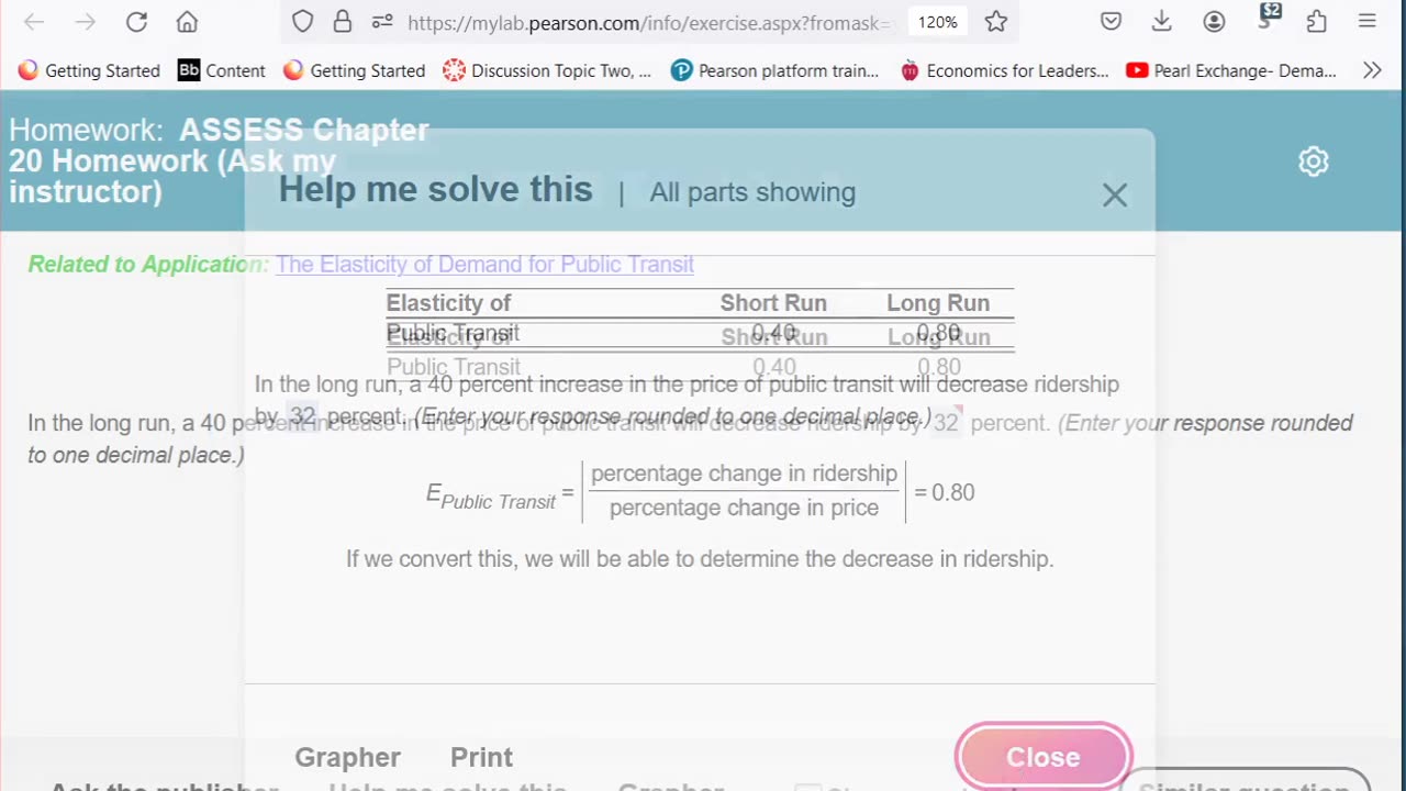 Elasticity of Demand Example problem