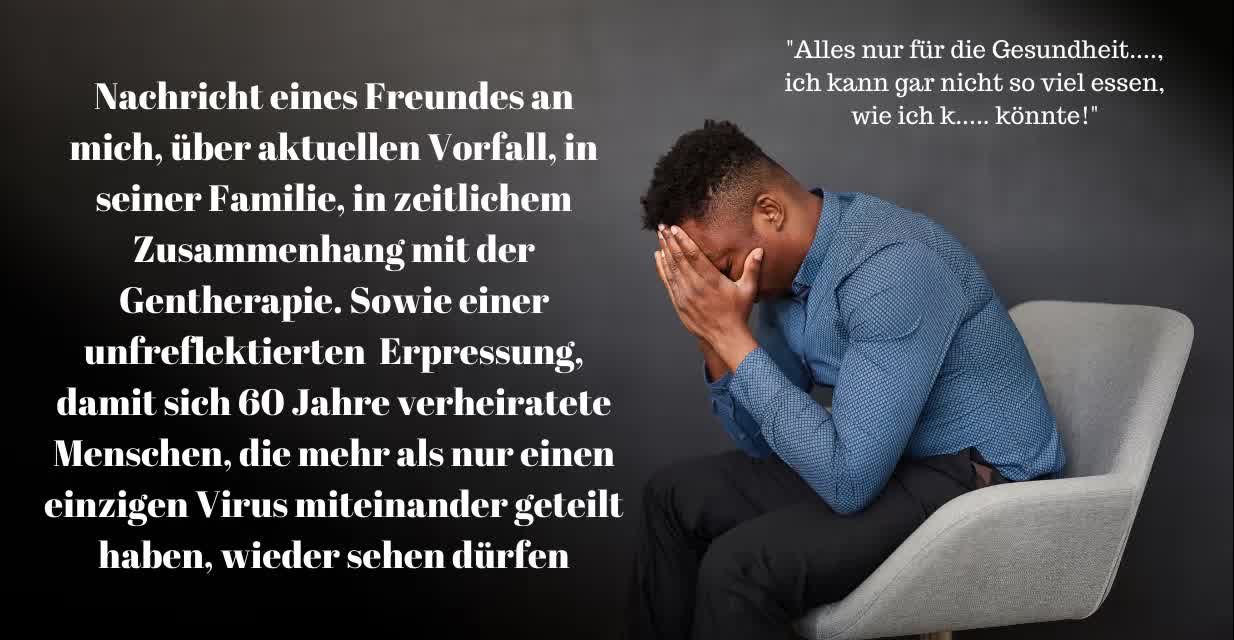 "Alles nur für die Gesundheit...., ich kann gar nicht so viel essen, wie ich k..... könnte!"