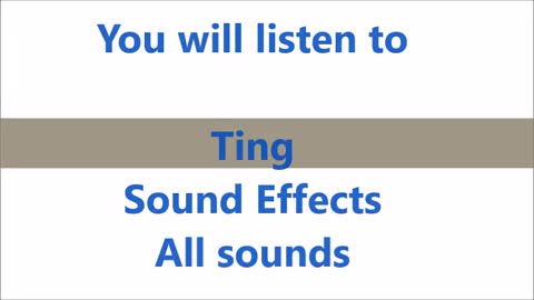 Ting sound effects copyright free