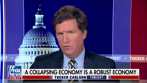 'That Sound You're Hearing Is The Goalpost Moving': Tucker Sounds Off On Biden's GDP Spin