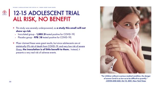 The Pfizer Inoculations For COVID-19: More Harm Than Good