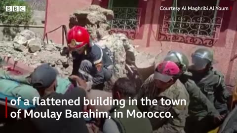 joy following a morocco earthquake