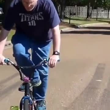Grandpa is a bmx pro