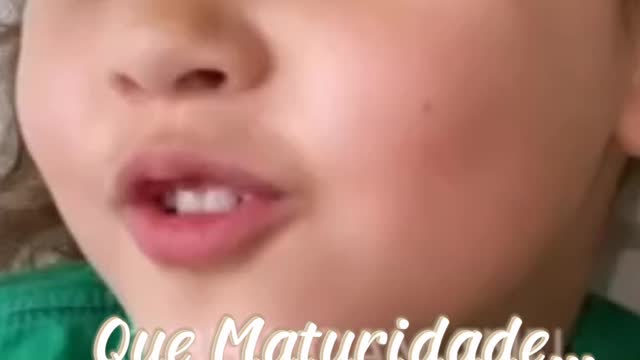 Que Maturidade...