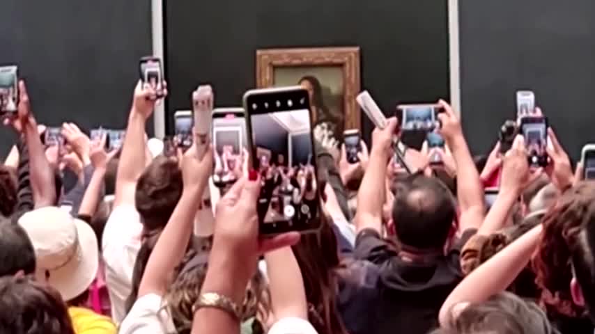 Climate protester smears Mona Lisa in cream