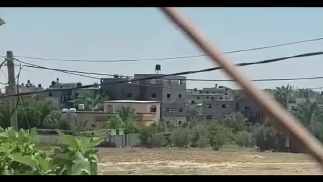 Watch how they bomb Gaza in Palestine by the occupation