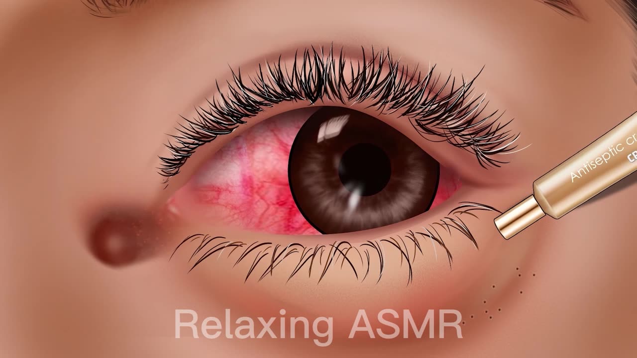 ASMR Remove for Piercing for swollen girl's ear