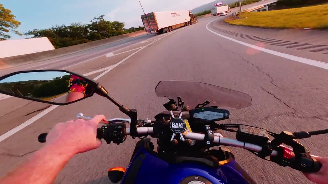 motorcycle on the track