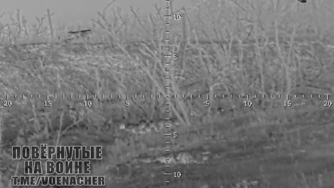 A brutal headshot performed by a Russian army sniper pair on one of the directions