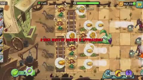 Plants vs Zombies 2 Wild West - Day 15