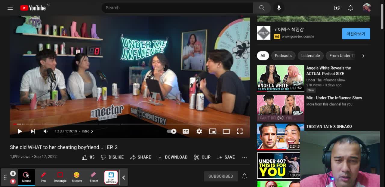 Reaction Video To "Under The Influence Show"