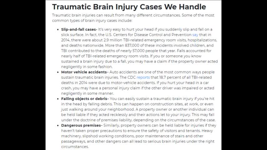 Traumatic Brain Injury Attorneys