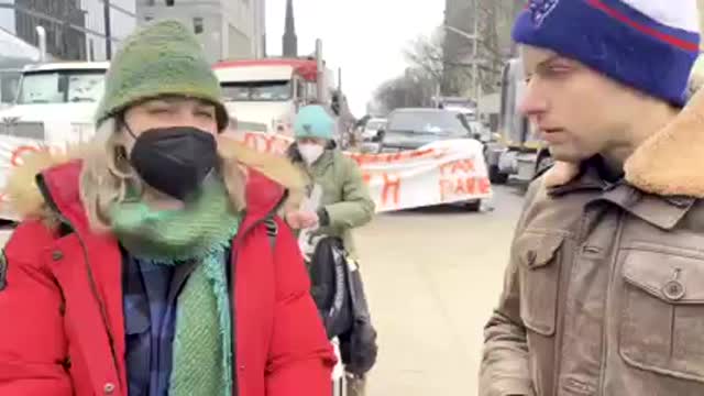 Counter Protesters Explain Why They Oppose The Freedom Rally And Trucker Convoy In Ottawa Canada