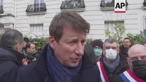 Protest in Paris over Russia on Ukrain crisis