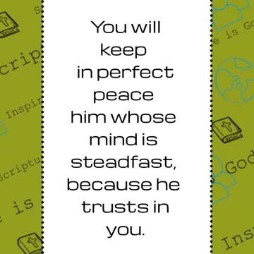 #ytshorts #shorts #bibleverse #scriptureoftheday #verseoftheday #Isaiah 26:3