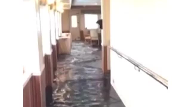 Cruise Ship Flooded With Water