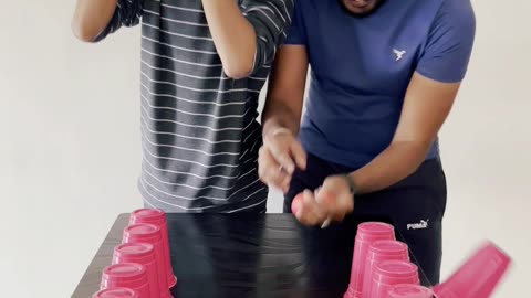 Watch How a Balloon's Air Drops a Plastic Cup! Episode - 1