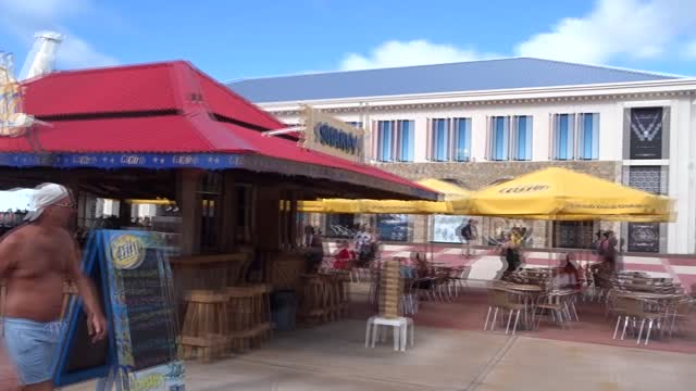 The New Buildings in the Cruise Terminal of Sint Maarten after the Great Hurricane