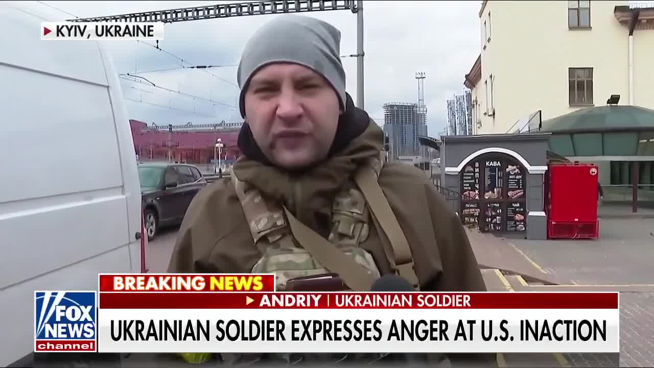 Ukrainian soldier calls out US inaction 'Nation of liars' 3.6.2022