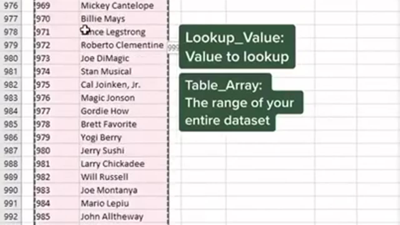 Vlook-up simple apply