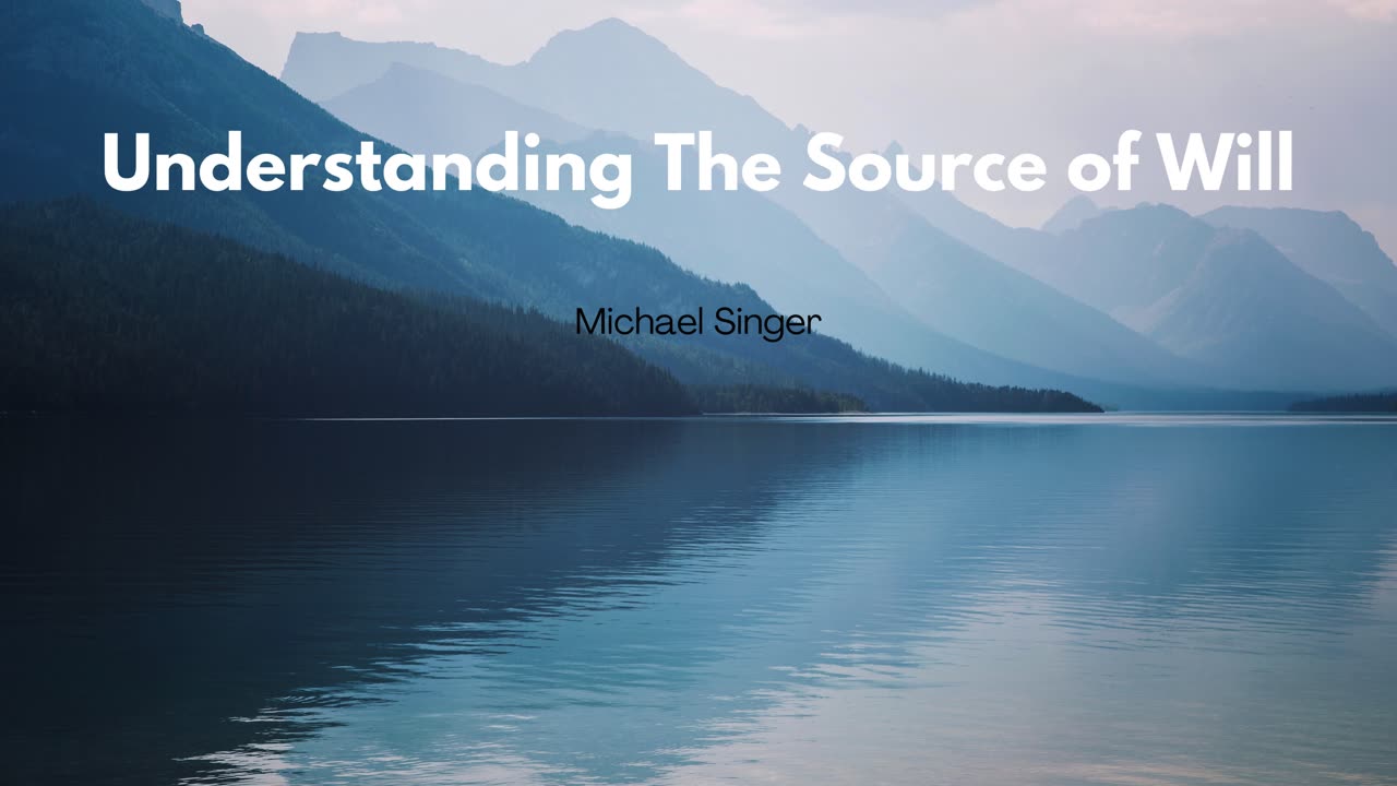 Michael Singer - Understanding The Source of Will